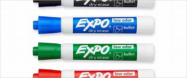 Dry erase markers on whiteboard